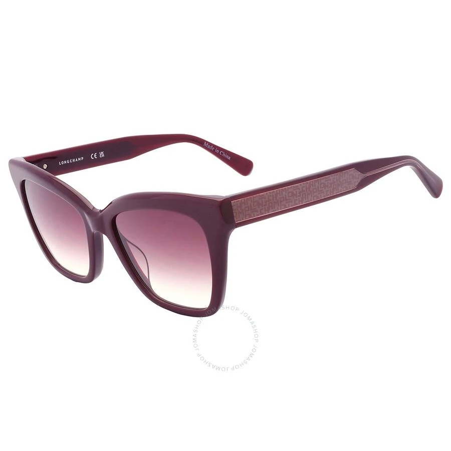 Longchamp Burgundy Gradient Cat Eye Ladies Sunglasses LO699S 601 53 3