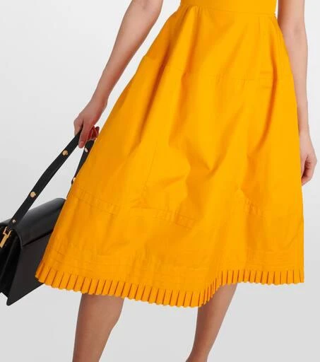 Marni Pleated cotton midi dress 5