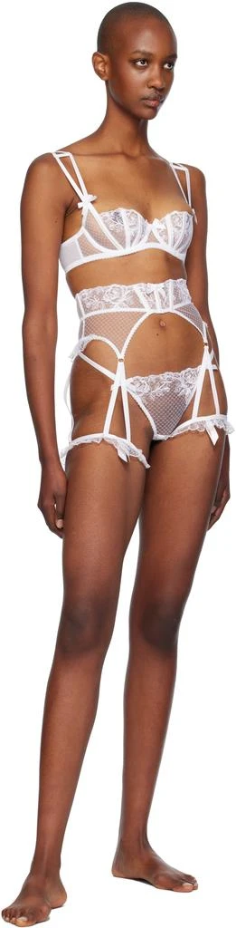 L'Agent by Agent Provocateur White Rosia Balconette Underwired Bra 4