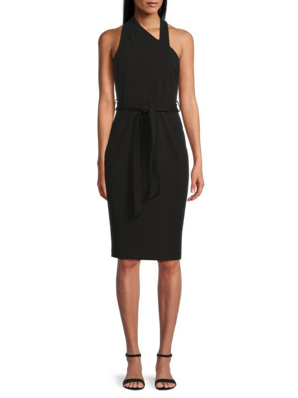 Calvin Klein Asymmetric Halter Midi Dress 1
