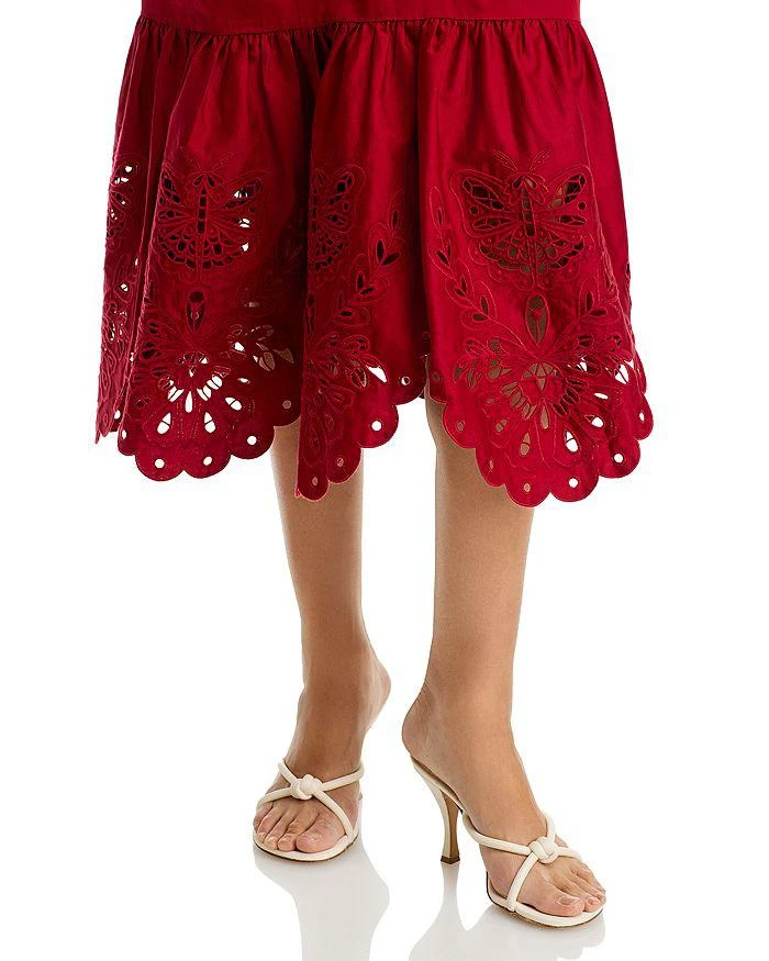 FARM Rio Red Butterfly Midi Dress 6