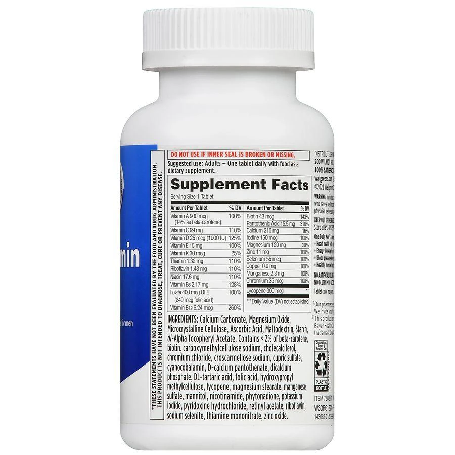Walgreens One Daily Men's Multivitamin Tablets (200 days) 3