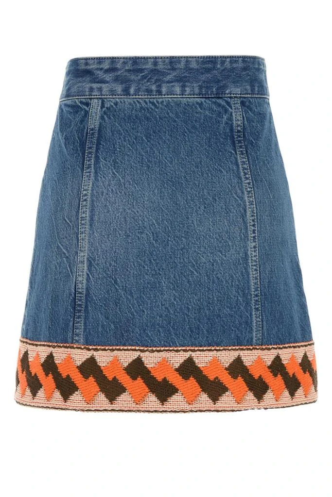 Valentino Denim Mini Skirt 2