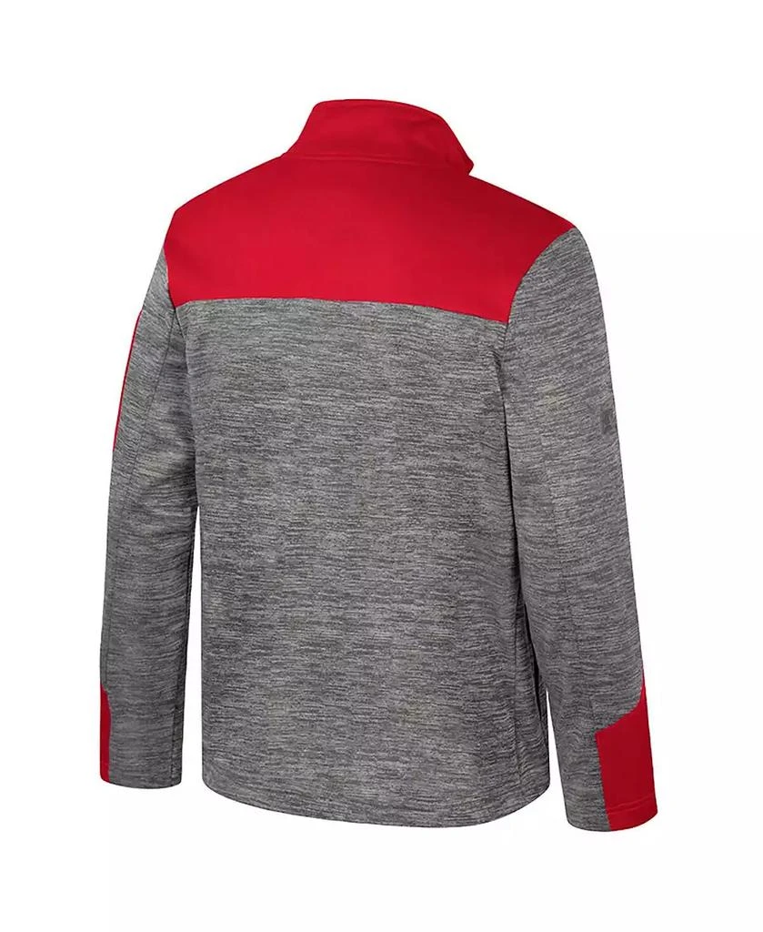 Colosseum Men's Gray/Red Louisville Cardinals Guard Full-Zip Jacket 3
