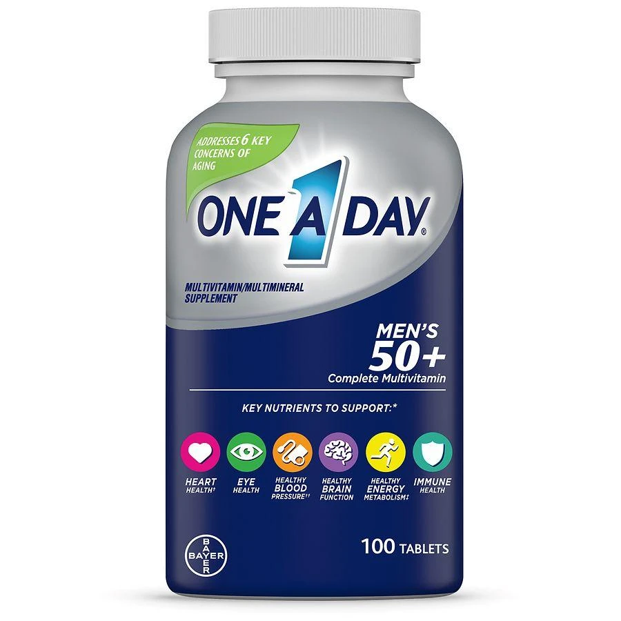 One A Day Men's 50+ Multivitamin Tablets 1