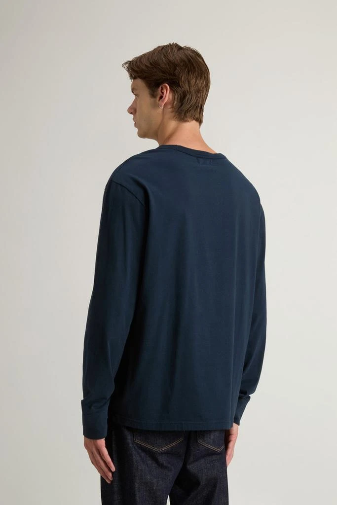 Woolrich Long-Sleeve T-shirt in Pure Cotton - Men - White 3