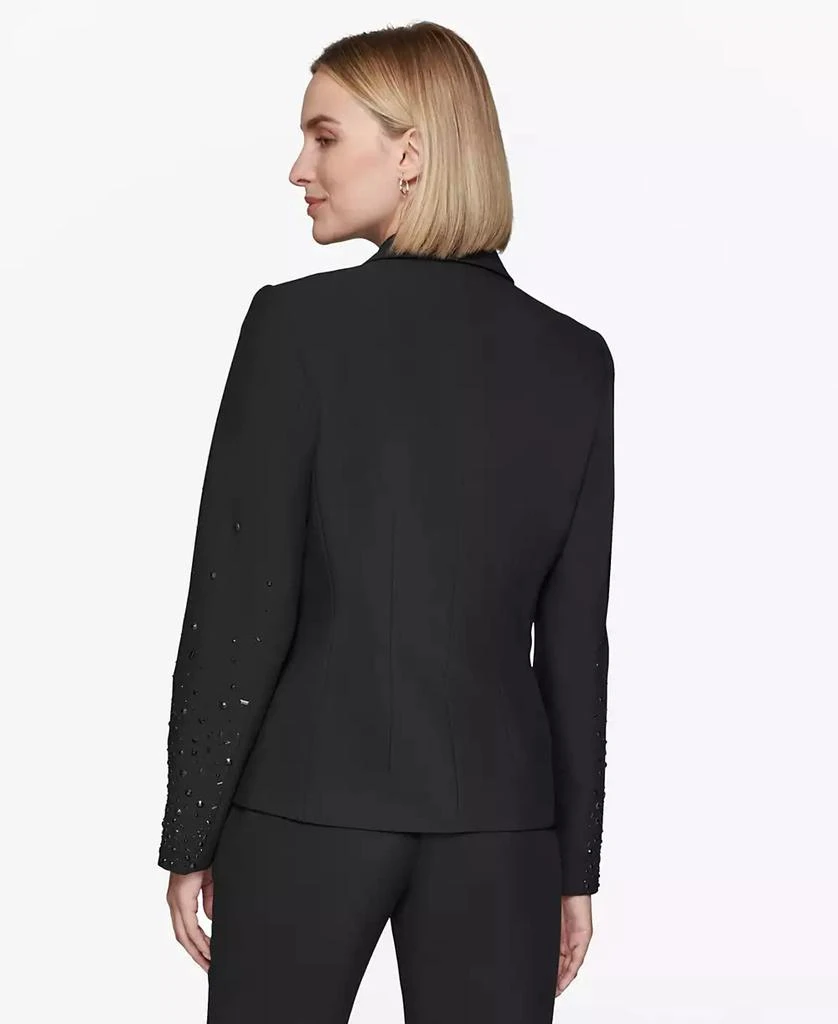 Karl Lagerfeld Paris Women's Studded One-Button Blazer 2