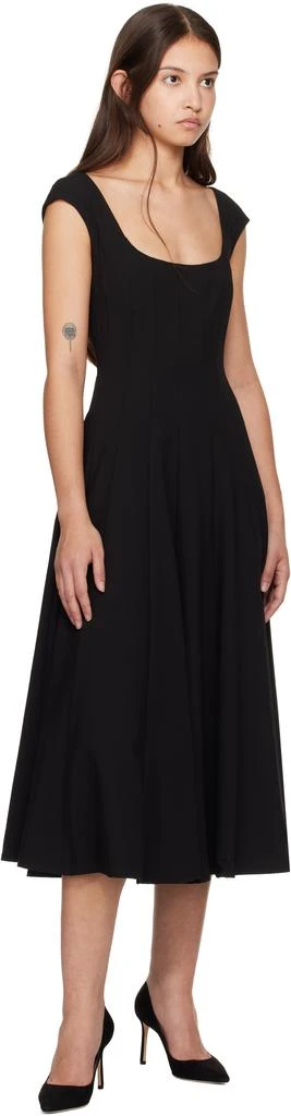 GUIZIO Black Leila Midi Dress 4