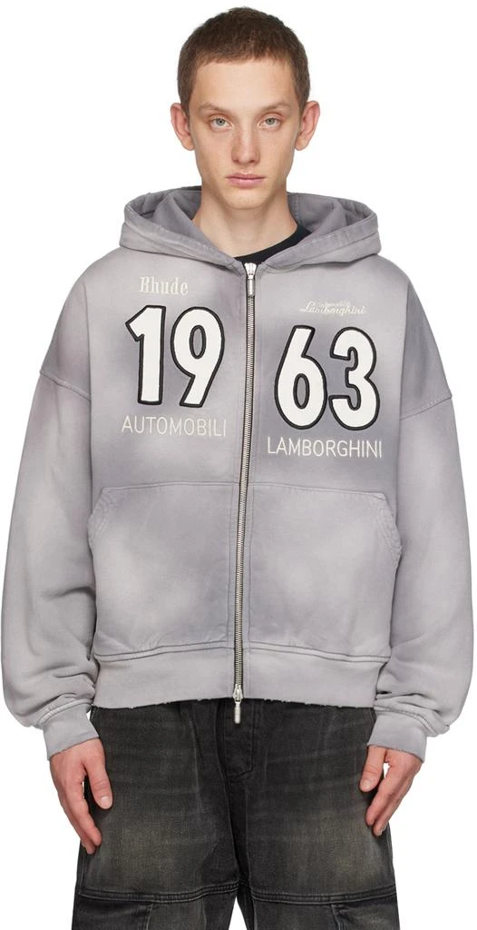 Rhude Gray Automobili Lamborghini Edition Hoodie 1