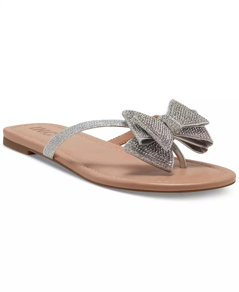 INC International Women's Mabae Bow Flat Sandals, Created for Macy's 1