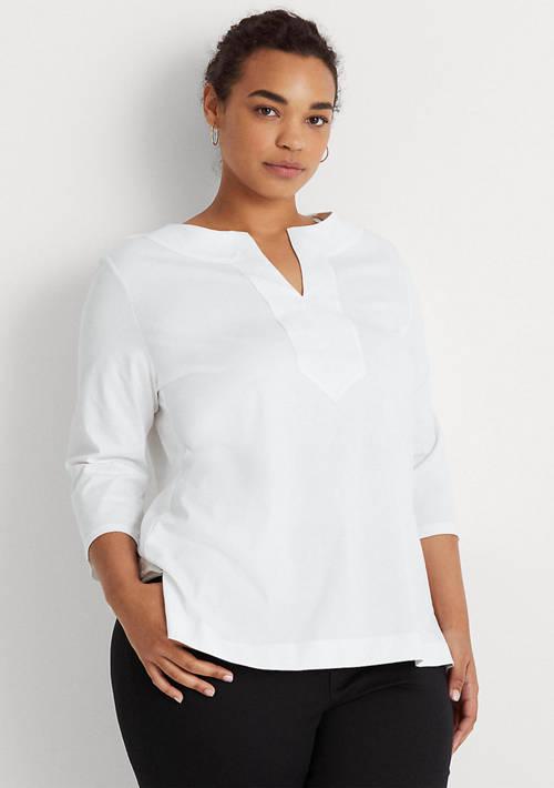 Lauren Ralph Lauren Ralph Lauren Plus Size Cotton Tunic T Shirts BeyondStyle