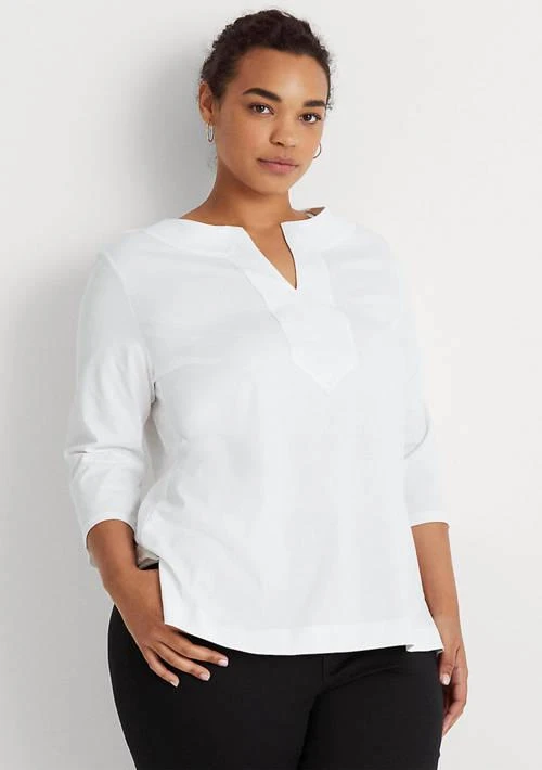 Ralph Lauren Ralph Lauren Plus Size Cotton Tunic 1
