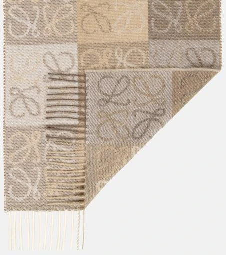 Loewe Anagram wool and cashmere scarf 4