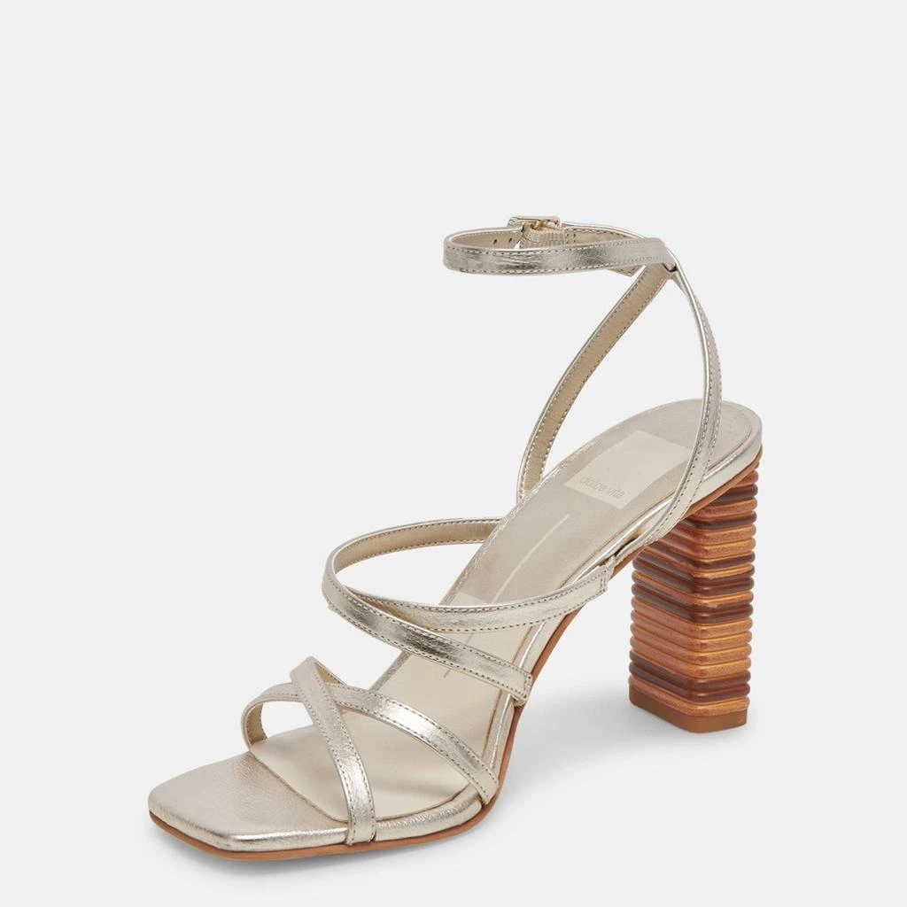 Dolce Vita JENKO HEELS PLATINUM METALLIC LEATHER 4