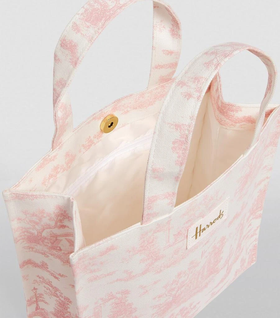 Harrods Small Toile Shopper Bag 3