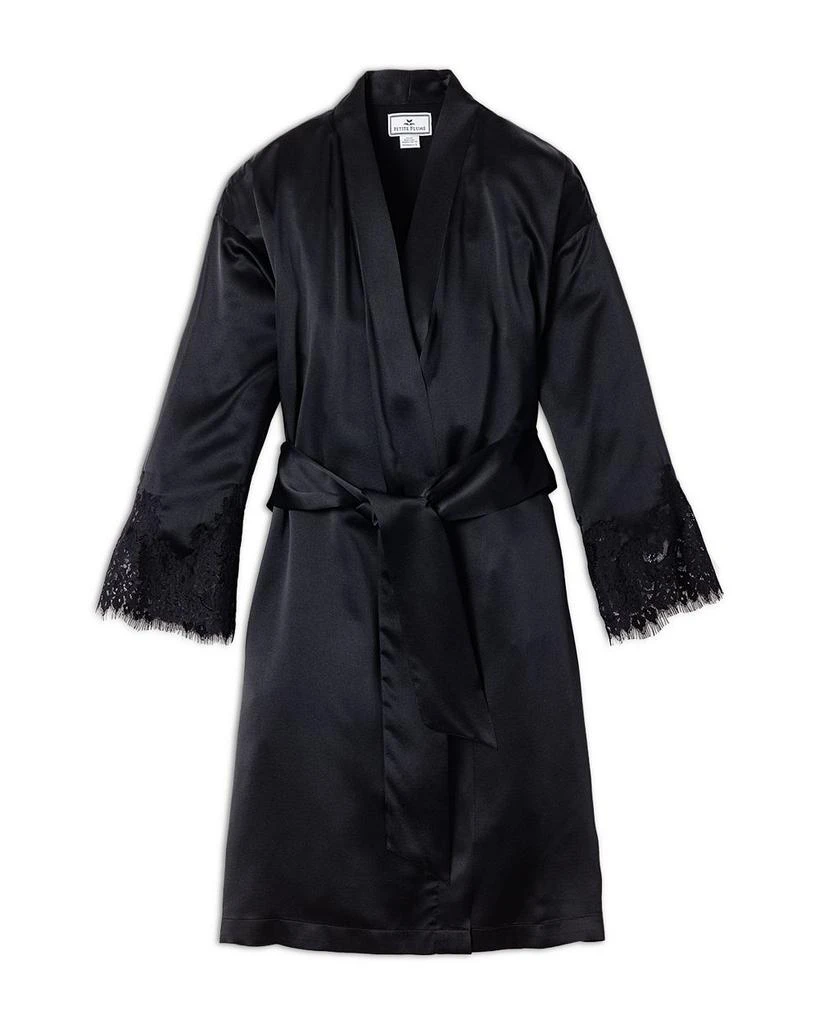 Petite Plume Mulberry Silk Lace Robe 6