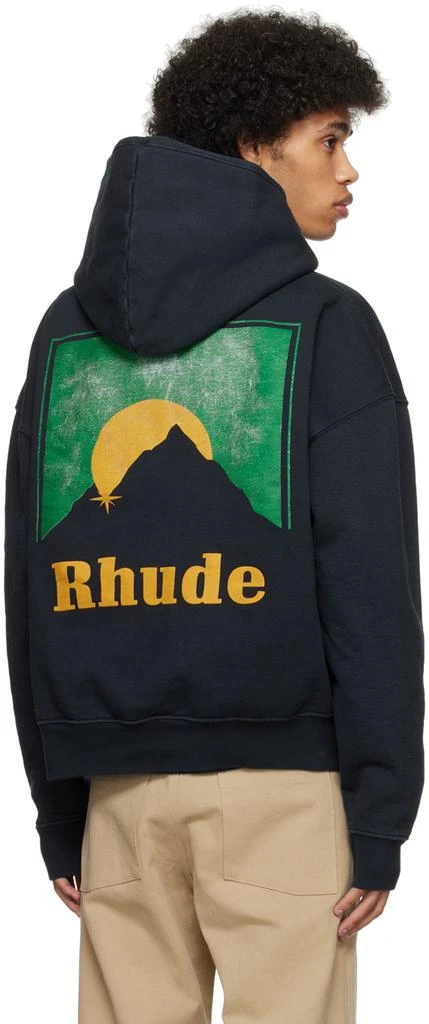 Rhude SSENSE Exclusive Black Moonlight Hoodie 3