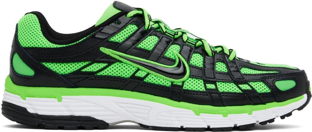NIKE Green & Black P-6000 Sneakers 1