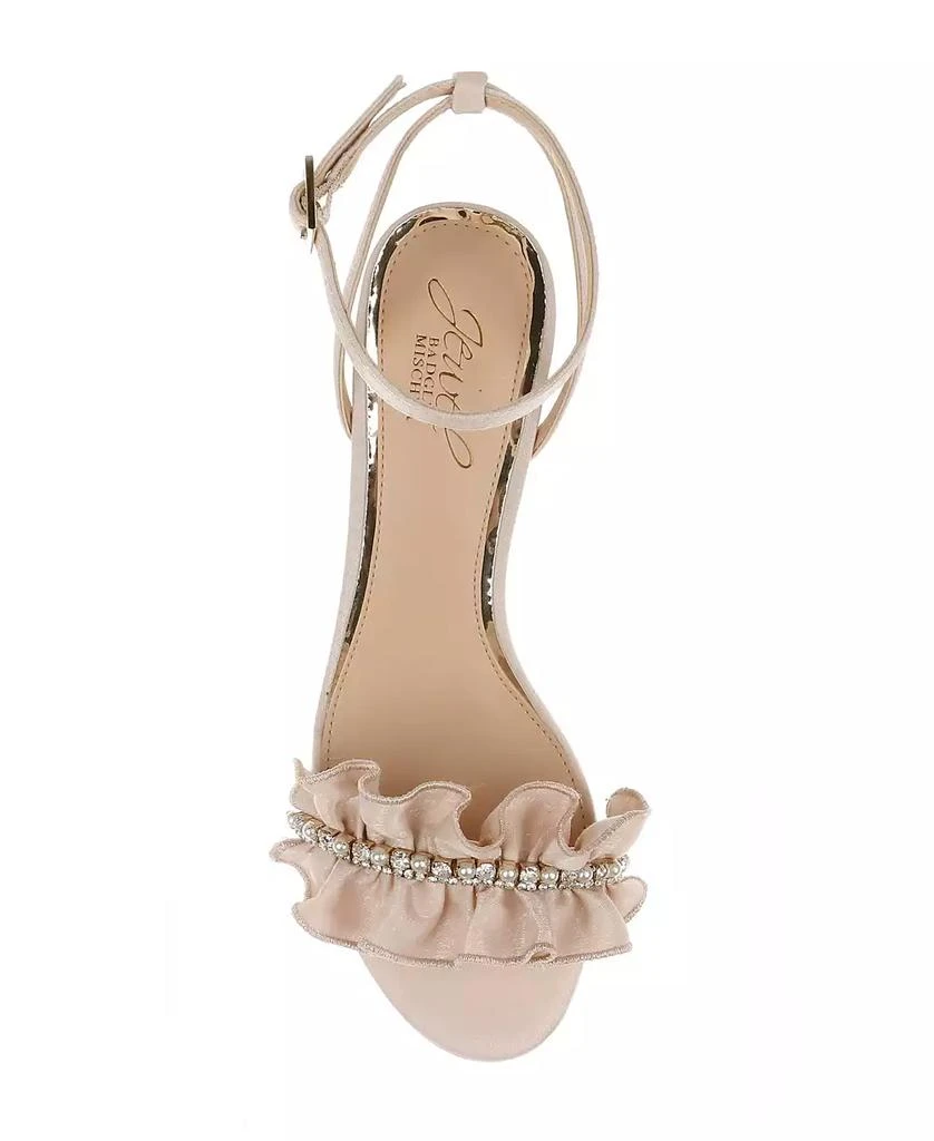 Badgley Mischka Women's Desirie Block Heel Evening Sandals 4