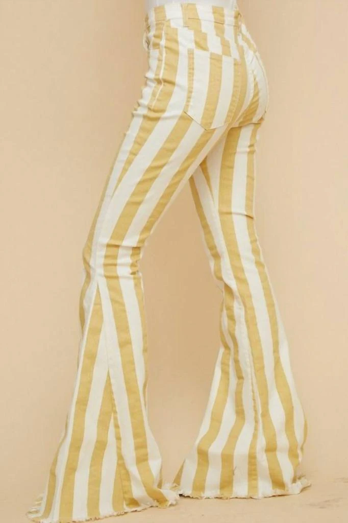 Saints & Hearts Saints & Hearts - STRIPPED BELL BOTTOM JEANS 2