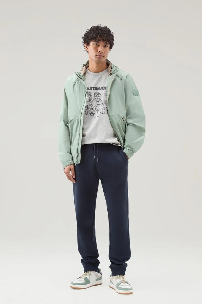 Woolrich Sweatpants in Brushed Cotton Fleece - Men - Gray 2