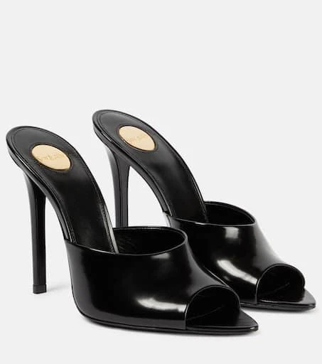 Yves Saint Laurent Goldie leather mules 1