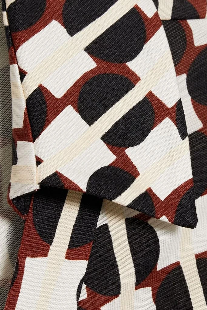 Diane von Furstenberg Jeanne printed silk-jersey mini wrap dress 4