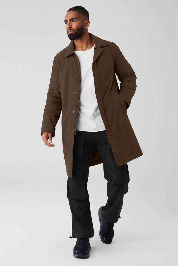 Alo Signature Overcoat - Espresso - Jackets - Free Shipping