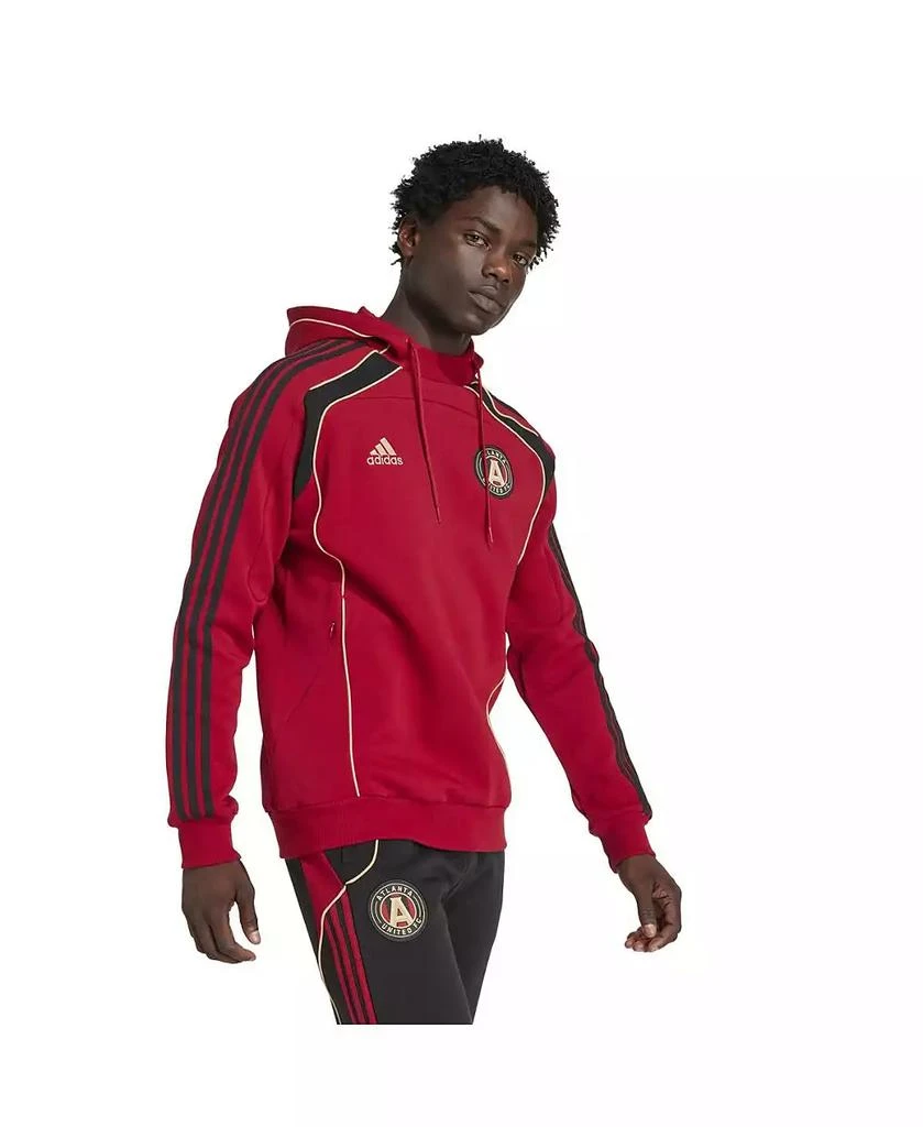 Adidas Men's Red Atlanta United FC 2025 Travel Pullover Hoodie 3