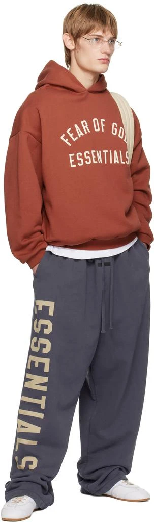 Essentials Red Fleece Hoodie 5
