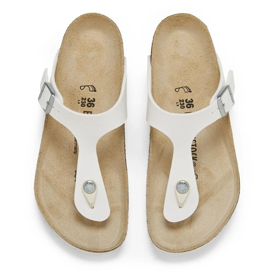 Birkenstock BIRKENSTOCK WOMEN'S GIZEH TOE-POST SANDALS - WHITE 2