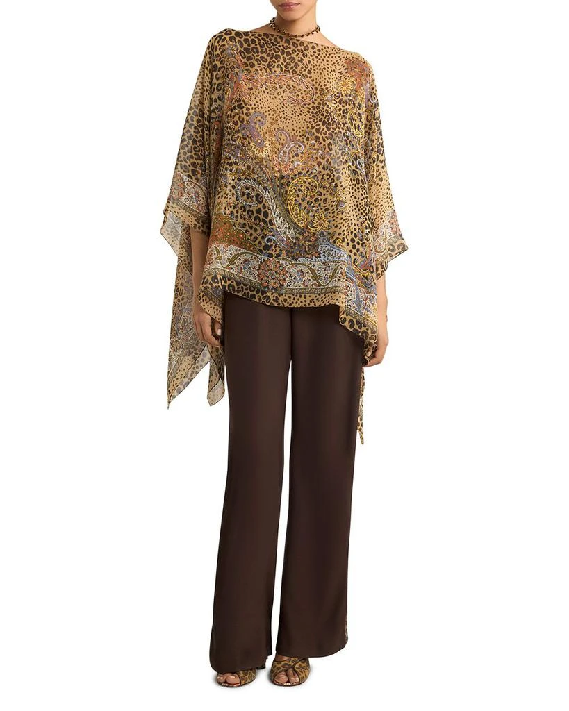ETRO Silk Poncho Top 2