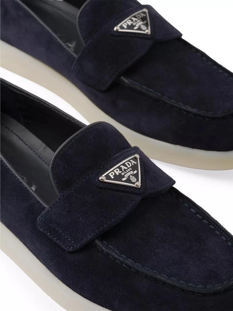Prada Suede Leather Loafers 5