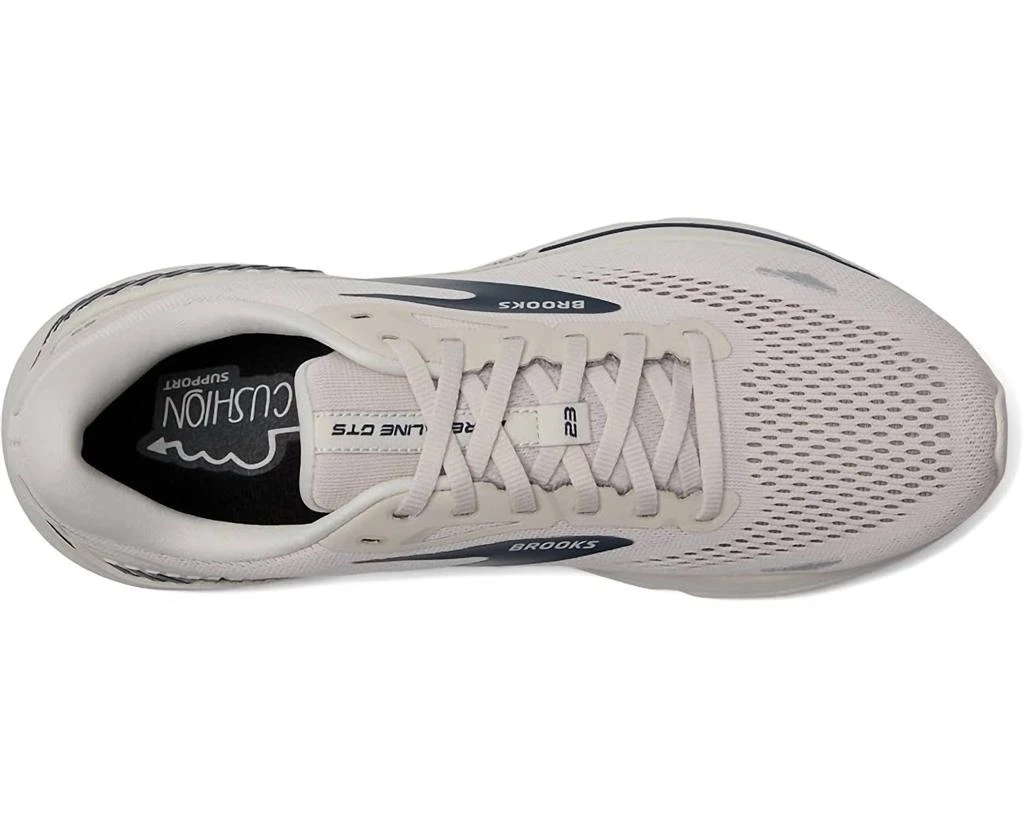 Brooks Men's Adrenaline Gts 23 Running Shoes In Crystal Grey/surf The Web Grey 2