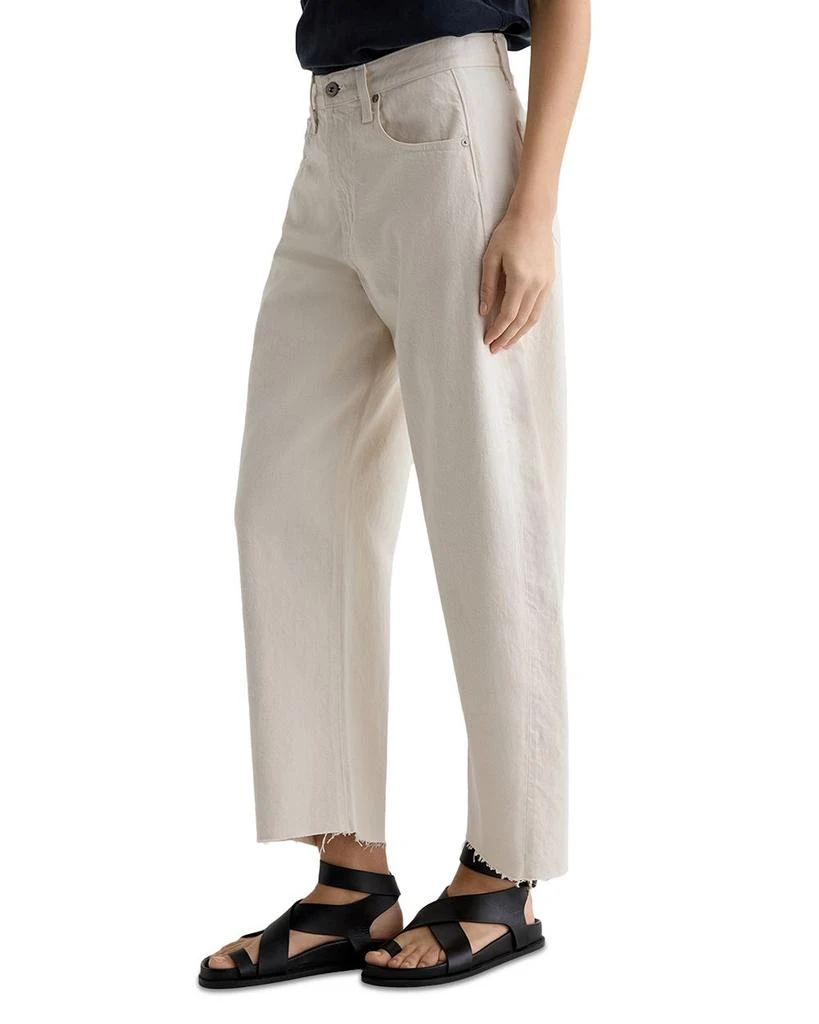 AG Hattie High Rise Crop Barrel Jeans in Opal Stone 4
