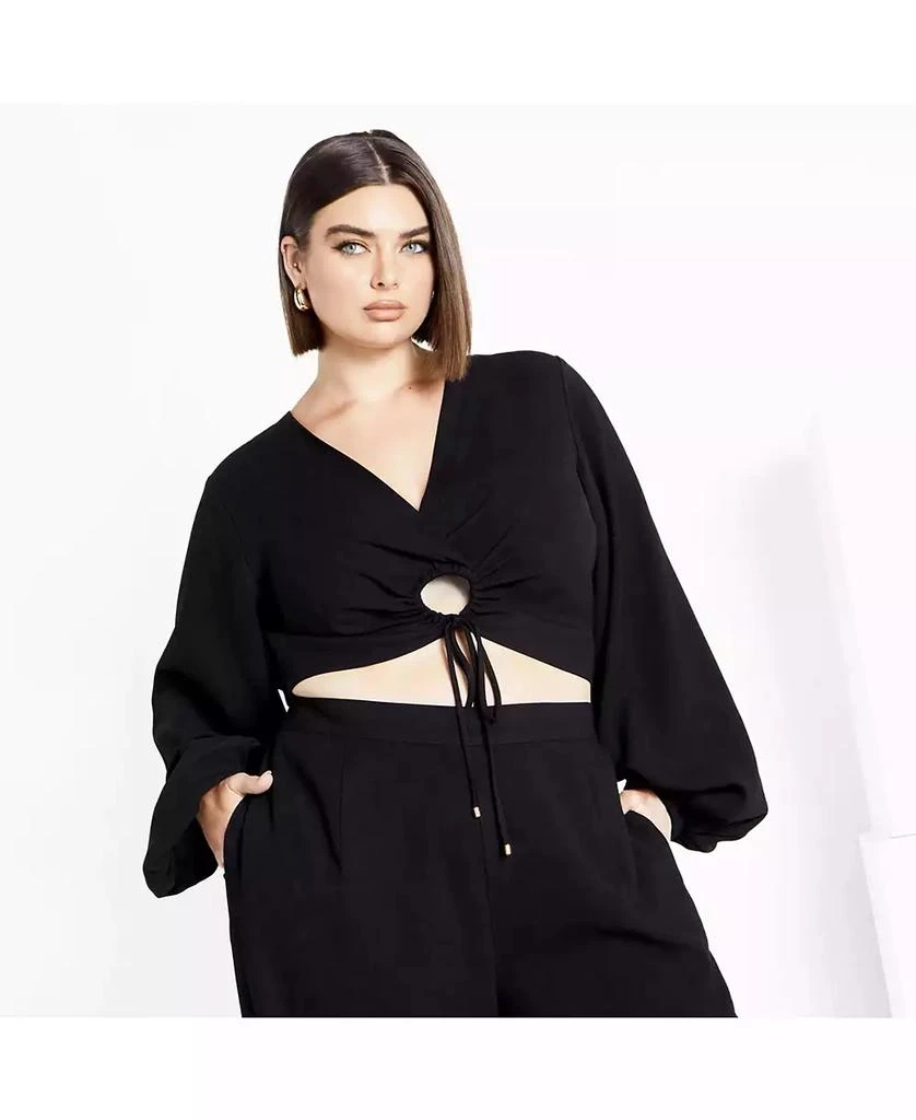 City Chic Women
s Plus Size Fiesta Top