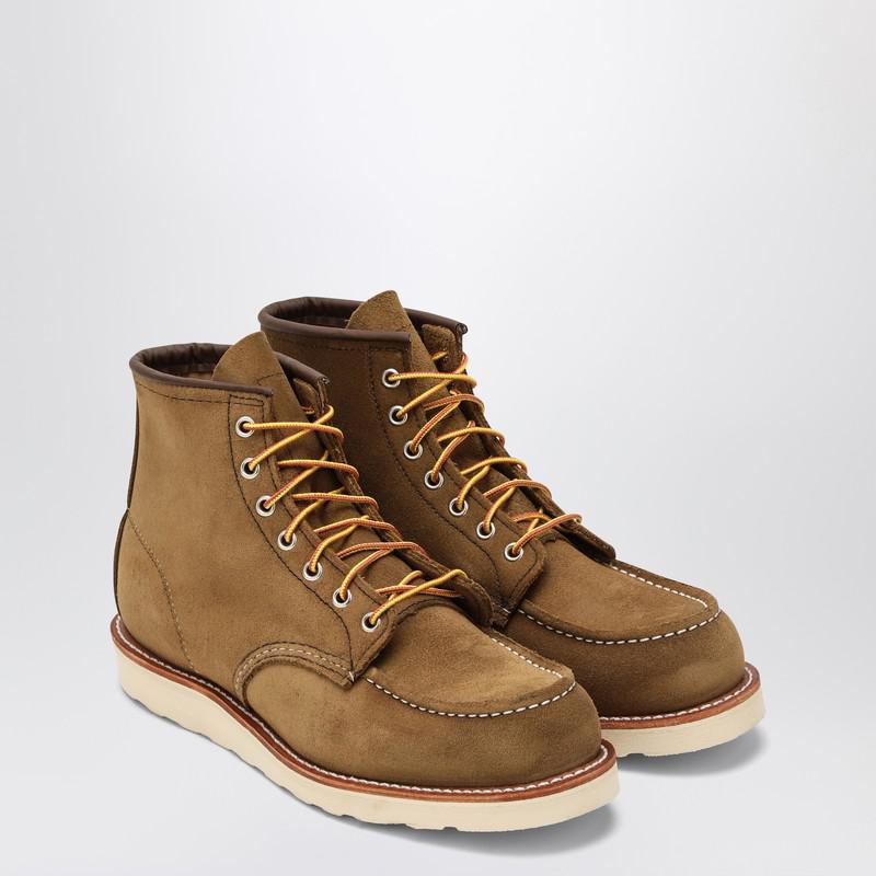 Red Wing Classic Moc olive suede boot