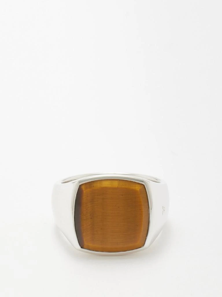 Tom Wood Cushion tiger's eye & sterling silver ring 2