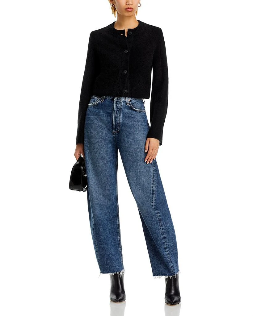 AQUA Cropped Wide Sleeve Crewneck Cardigan - Exclusive 2