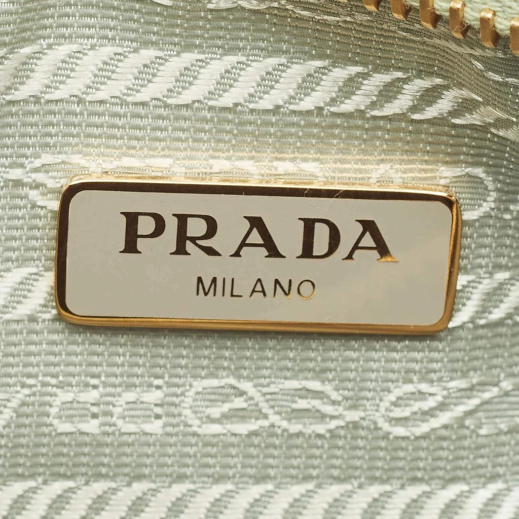 Prada Prada Mint Green Raffia Re-Edition 2005 Shoulder Bag 7
