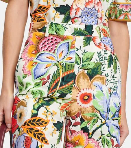 ETRO Floral cotton culottes 4