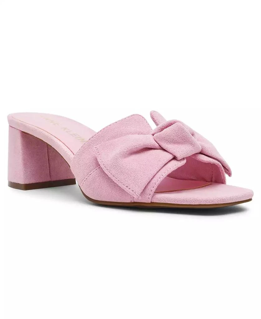 Anne Klein Women's Kizmet Knot Block Heel Dress Sandals 1