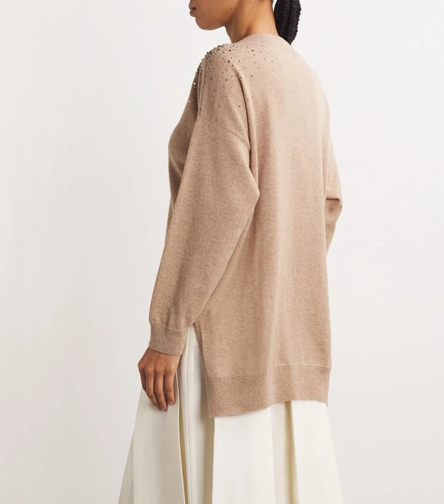 William Sharp Cashmere Crystal-Embellished Aria Sweater 4