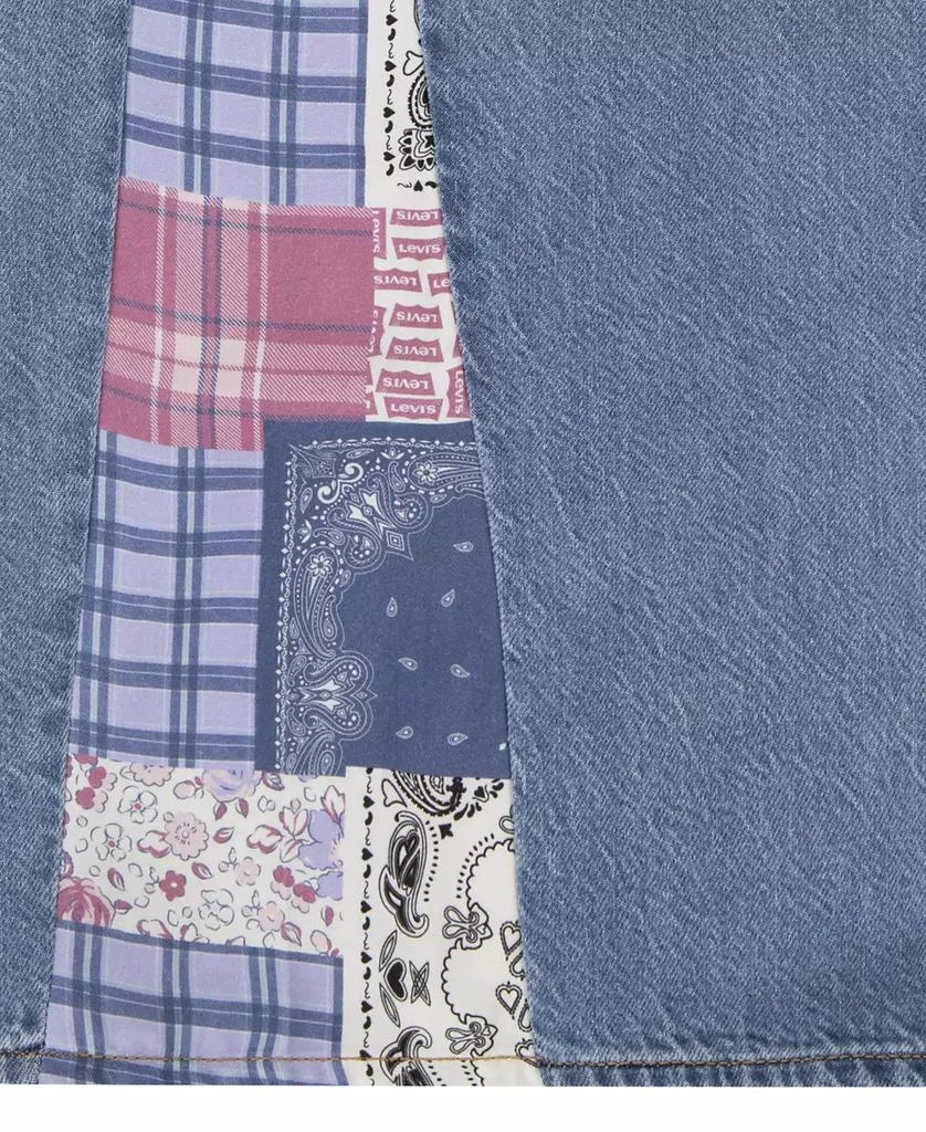 Levi's Big Girls Printed Insets High-Rise Baggy Jeans 7