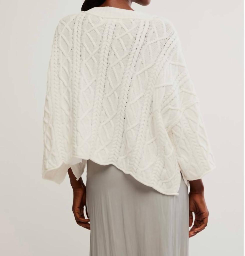 Free People Free People - Washed Ashore Oversized Cotton Crewneck Sweater