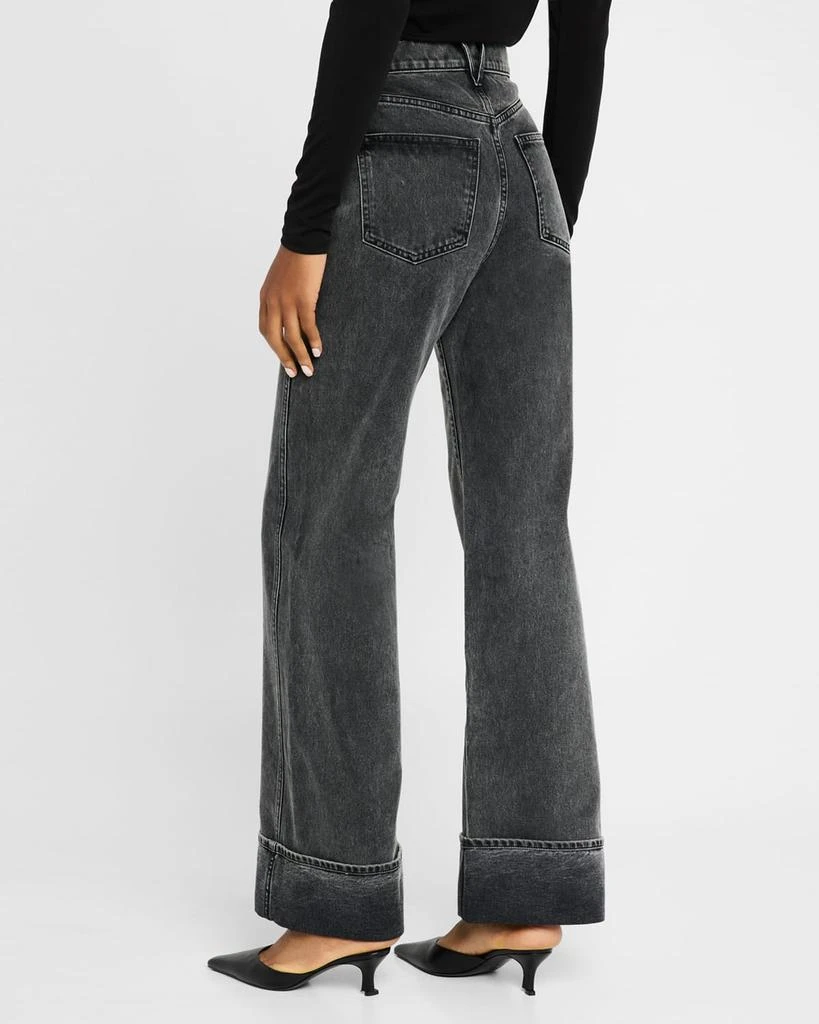 VERONICA BEARD Taylor High-Rise Wide Cuffed Jeans 3