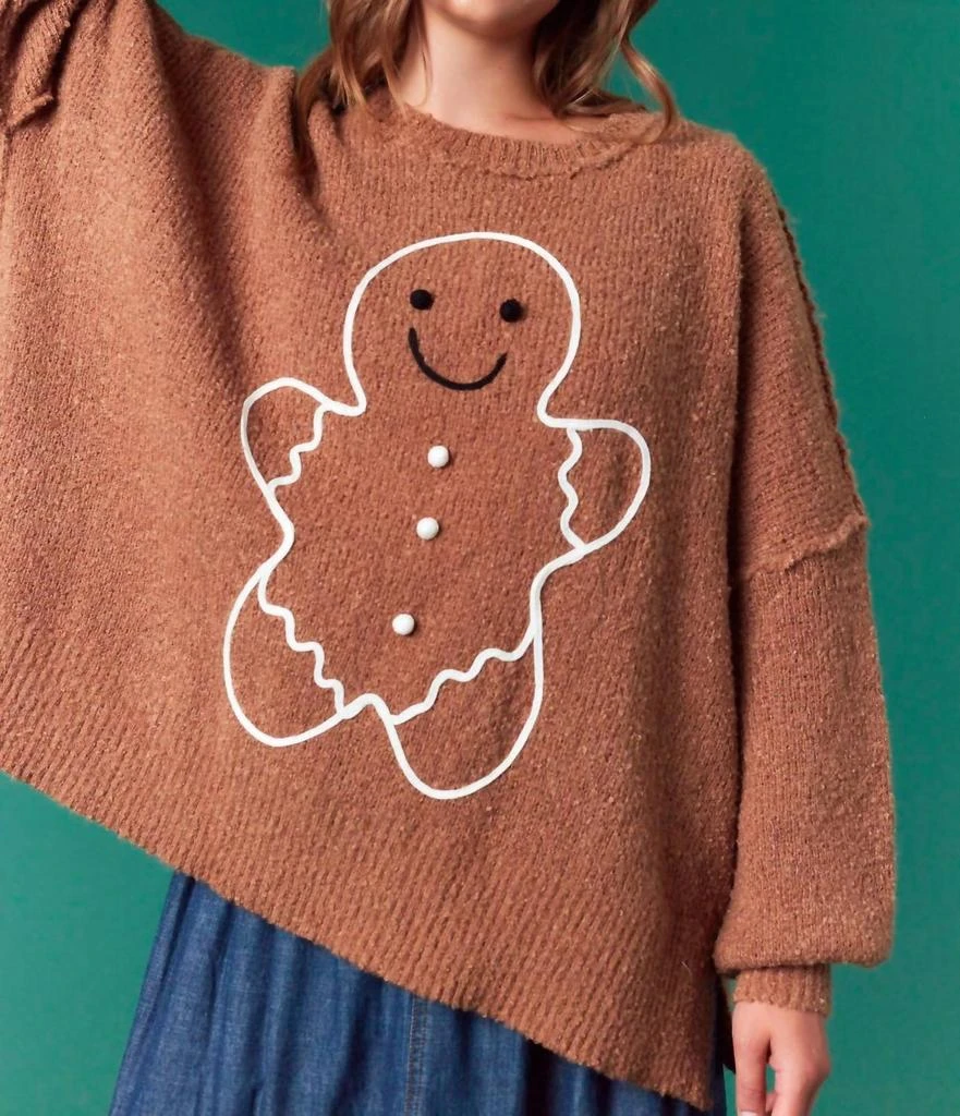 FANTASTIC FAWN Fantastic Fawn - Gingerbread Man Sweater 4