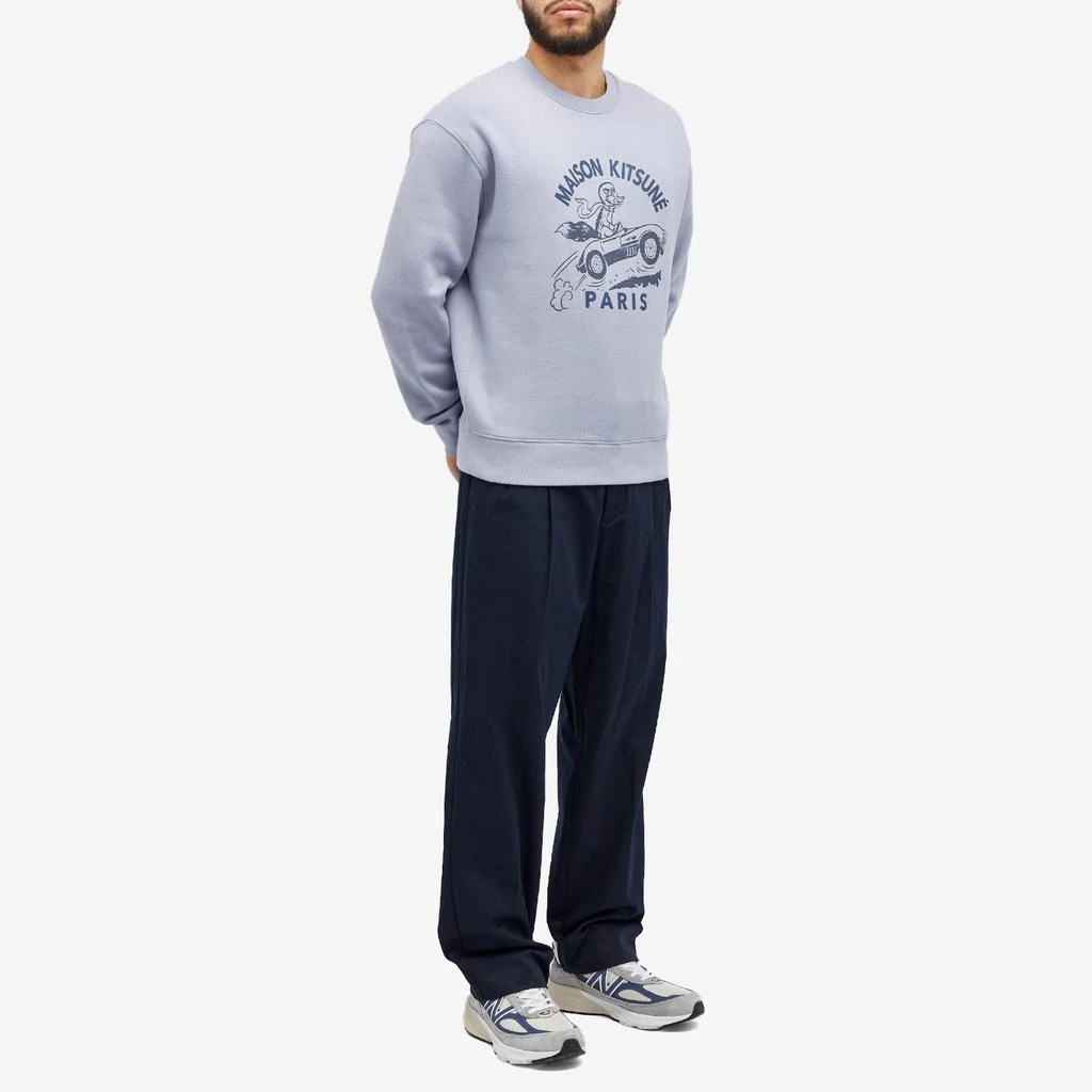 Maison Kitsune Maison Kitsuné Racing Fox Comfort Crew Sweat 4