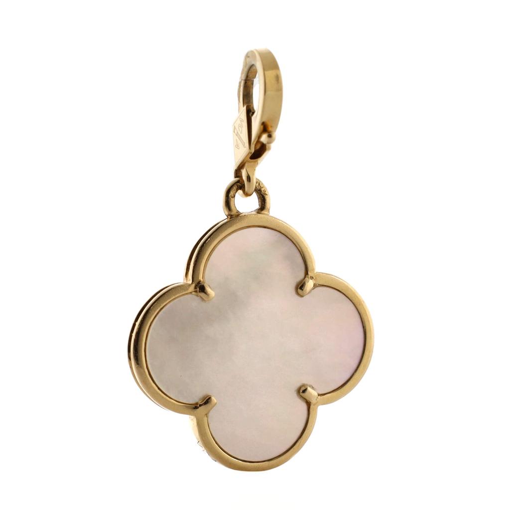 Van Cleef & Arpels Magic Alhambra Pendant Charm Pendant & Charms 18K Yellow Gold and Mother of Pearl