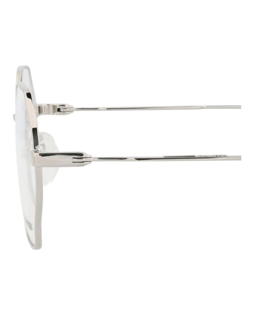 Alexander McQueen Square-Frame Metal Optical Frames 4